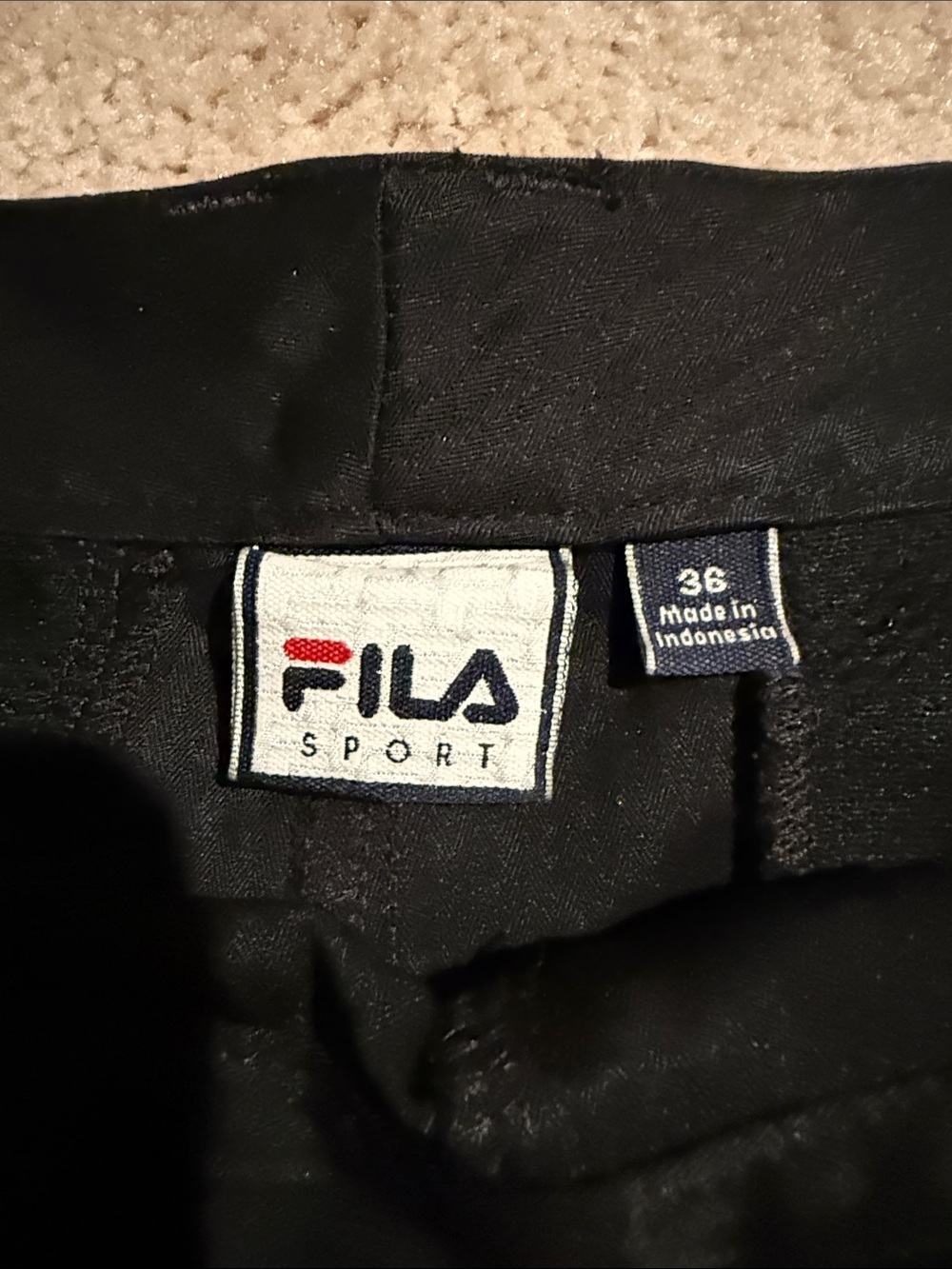 Fila Sport Men's Black Flat-Front Shorts - Picture 2 of 7